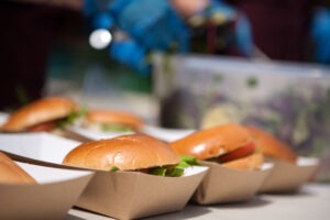 Burgers in To-Go boxes